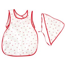 유치원 미술영역 앞치마 방수 앞치마(대) 체리 제약회사 초중고 흰색