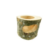 【蟲蟲底家】果凍木 樹洞造型 雙孔 圓柱狀 鍬形蟲躲藏適用 昆蟲、甲蟲專賣, 1個