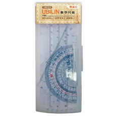 優筆霖 精裝數學尺組 辦公室用品, 1個