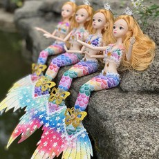 비브랜드 인어공주 인형 피규어 장난감 공주인형 인형놀이 마론 구체관절인형 50종 핸드메이드 선물 호환, 40~49cm(의상에 따라 상이), B32, 1개