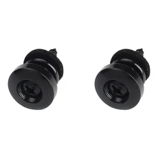 일렉트릭 어쿠스틱 기타베이스 우쿨렐레용 금속 기타 스트랩 단추 잠금 고정 핀 미끄럼 방지 기타 버클 잠, 02 Black