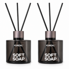 쿤달 퍼퓸 디퓨저 200ml 2p + 섬유스틱 10p 세트, 소프트솝, 2개