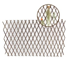 자바라 울타리 ( 홈가드닝 나무 담장 화단 꾸미기 정원펜스 텃밭 마당 옥상 휀스 벽장식 우드 장식품 방꾸미기 실내정원 넝쿨 인테리어 )