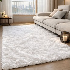 우노마스 거실 인테리어 층간소음방지 장모 사계절 러그 물세탁 카페트