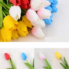 건shop디자인 조화 튤립 인테리어 소품 꽃, 빨강