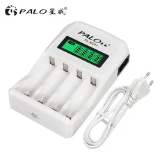 PALO 4812 슬롯 LCD 디스플레이 고속 스마트 배터리 충전기 1.2V Ni-MH Ni-CD AA 2A 3A LR3, 07 907 Charger