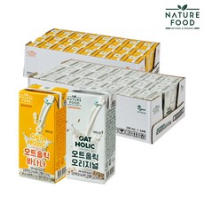 네이처푸드 오트홀릭 오리지널 24팩+바나나 24팩 (190ml 총 48팩), 190ml