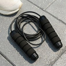 미로나 전신운동 다이어트 줄넘기, 1개, 블랙