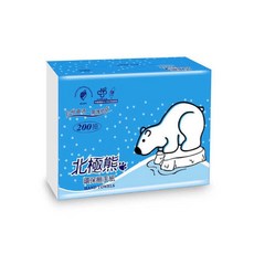 北極熊 環保擦手紙 200抽 10包/組, 1個, 擦手紙10包/組（店到店一單數量只能下1, 200