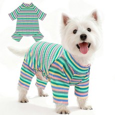 BAEJMJK 강아지 파자마 옷(그린 그린 XL), 초록색