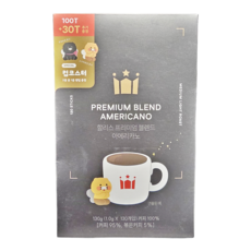 PREMIUM BLEND AMERICANO 할리스 프리미엄 블랜드 아메리카노 컵코스트 초코요정 고구마요정 춘식이 콜라보, 1개, 130개입, 1g