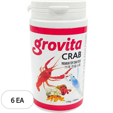 그로비타 크랩 사료, 170g, 6개
