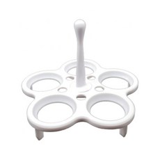 튼튼한 주방 액세서리 스팀 계란 랙 플라스틱 오거나이저 탈착식 찐 트레이 조리 기구 5 홀, 1개