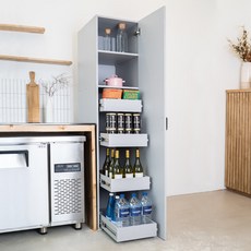 ITUS 4단 팬트리 주방키큰장 W350 틈새수납장 코너장 1800키큰장