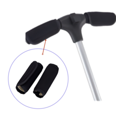 삼천리 세발 자전거용 핸들그립커버 STC050, 1개, 블랙