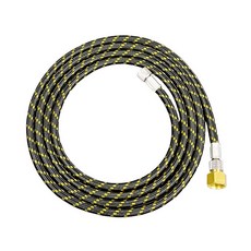 표준 4FEMALE 나일론 6FT 호스 끝에 에어브러시 액세서리 8MALE 스프레이 편조 맞춤 한쪽, Black Yellow, 1개