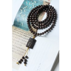 海南 沉香 108顆 佛珠 手串 7mm, 如圖, 1個