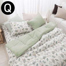 구니스토어 차렵이불 패드세트 퀸 베이지 스프레드시트 이불요 홑이불