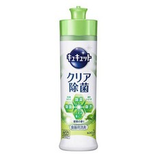 日本 花王 KAO キュキュット 清澈超濃縮洗碗精 綠茶香 溫和配方 240ml, 超濃縮除菌洗碗精-綠茶香 240ml, 1個
