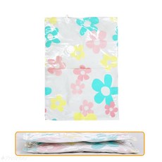 옷정리팩 110x80 중형 꽃무늬 진공 비닐봉투 가정용 포장기