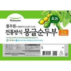 풀무원 몽글순두부, 2개, 3kg