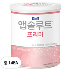 매일유업 앱솔루트 프리미 분유, 400g, 14개