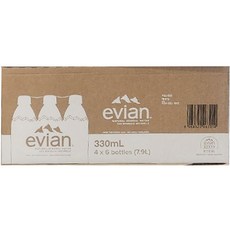 1박스 높은 미네랄함유 에비앙 프리미엄 생수 330미리 24개, 330ml