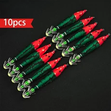 10개입 낚시 미끼 LED 수중 낚시 눈 형광 오징어 미끼 발광 물고기 유인, 01 10pcs, 01 s4 10pcs