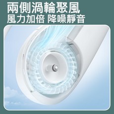 柔軟矽膠頸掛式風扇，親膚舒適，解放雙手，多檔調節，輕巧便攜，時尚外觀, 顏色隨機, X9
