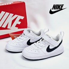 [국내매장판] 나이키 유아 코트버로우 찍찍이 벨크로 발편한 어린이 운동화 베이비 키즈 아동 신고 벗기 편한신발_DV5458-104