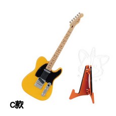 【M.M小舖】現貨 BANDAI 轉蛋 扭蛋 Fender吉他樂器模型 吉他 樂器 模型 樂團 音樂 全5款, 1個, C款/黃黑款1C101