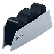 Gungnir PS5 DualSense 控制器雙手把充電座 Charging Station, 白色, 1個, PS5-CG-CTL