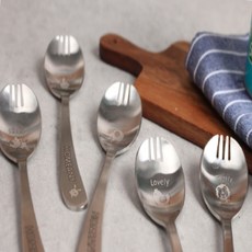 도시락 포크숟가락 도시락수저 어린이포크숟가락 포크수저, 병아리