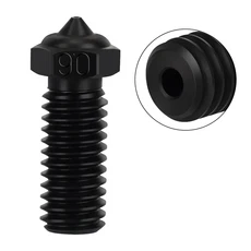 Qidi Q1 Pro/ X MAX 3/ X PLUS 3/X SMART 3용 노즐 도금된 구리 클론 노즐 황동 경화강 노즐 3D 프린터 부, 01 1pc, 02 0.6mm Hard Steel