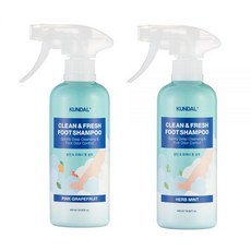 2개 쿤달 클린 앤 프레시 풋샴푸 400ml