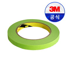 3M 233+ 프리미엄 내열 마스킹 테이프 자동차 보수 및 기타 범용 15mm X 40M, 마스킹 15mm (3M 233+ 녹색) / 길이40M, 1개
