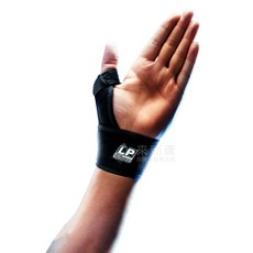 來而康 LP SUPPORT 威亘 肢體裝具 高透氣可調式拇指護套 563CA R1, 1個, 黑色