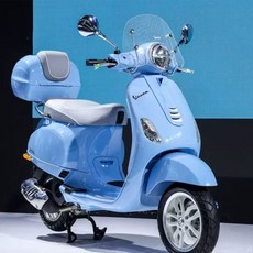 실버 탑박스 베스파 리어 접이식 부품 LX125 캐리어, A. 투명 원형 윈드실드