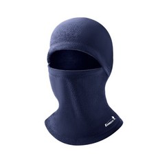 伊凱文戶外 EAMKEVC 全防護保暖帽 面罩 雙刷單搖粒絨 保暖鎖溫 頭部保暖 刷毛帽, 藏青, 1個