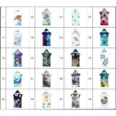 側口袋連帽浴巾 連帽斗篷 自由潛水 水肺毛巾衣 兩側口袋設計 柔軟吸水 親膚舒適, 1個, 89.史迪奇