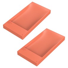 코지웰 컬러풀 비누 케이스, 오렌지, 2개