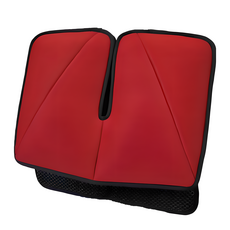 【AC Rabbit】攜帶式舒壓腰椎支撐坐墊組 APC-1901 人體工學設計 舒緩腰椎壓力 輕巧便攜, 紅