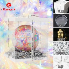 Kuangmi 足球 兒童 4號 5號 刻字 生日禮物, 1個, 到貨安裝禮盒-紮染【打氣筒配件】,4號球（5至7人制）