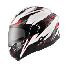 ASTONE RT1300F AI6 玻璃纖維輕量化可掀式安全帽，守護您的每一次騎行安全，享受舒適透氣的騎乘體驗。, 白色, 1個