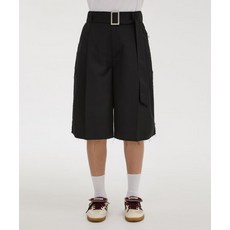 [와이케이] 컷아웃 숏팬츠 블랙