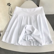 春夏速幹高彈運動半身裙網球裙羽毛球防走光帶內襯健身瑜伽短裙