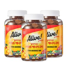 얼라이브 비타B 에너지 구미 비타민B 컴플렉스 (84 구미), 3개