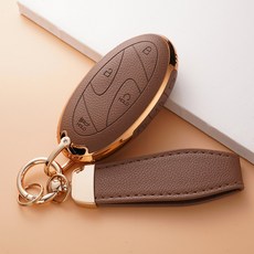 WonRay 호환 현대 키케이스 디올뉴 그랜져 GN7 아이오닉 6 쏘나타 아반떼 싼타페 코나 SX2 7버튼 5버튼 스마트 키케이스, 02.브라운*7버튼