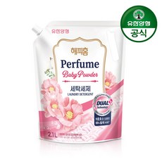 해피홈 파워겔 프레쉬부스트 베이비파우더향 세탁세제 리필, 2.1L, 1개