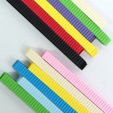 뮤즈 롱롱 띠골판지 일반컬러6색+파스텔컬러6색 길이 50cm 폭 1cm, 1개, 12색